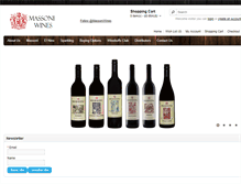 Tablet Screenshot of massoniwines.com